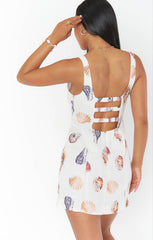 Steph Mini Dress ~ Shell Linen