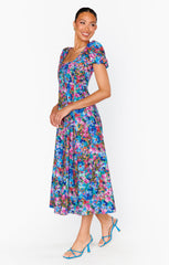 Mia Midi Dress ~ Painterly Meadows