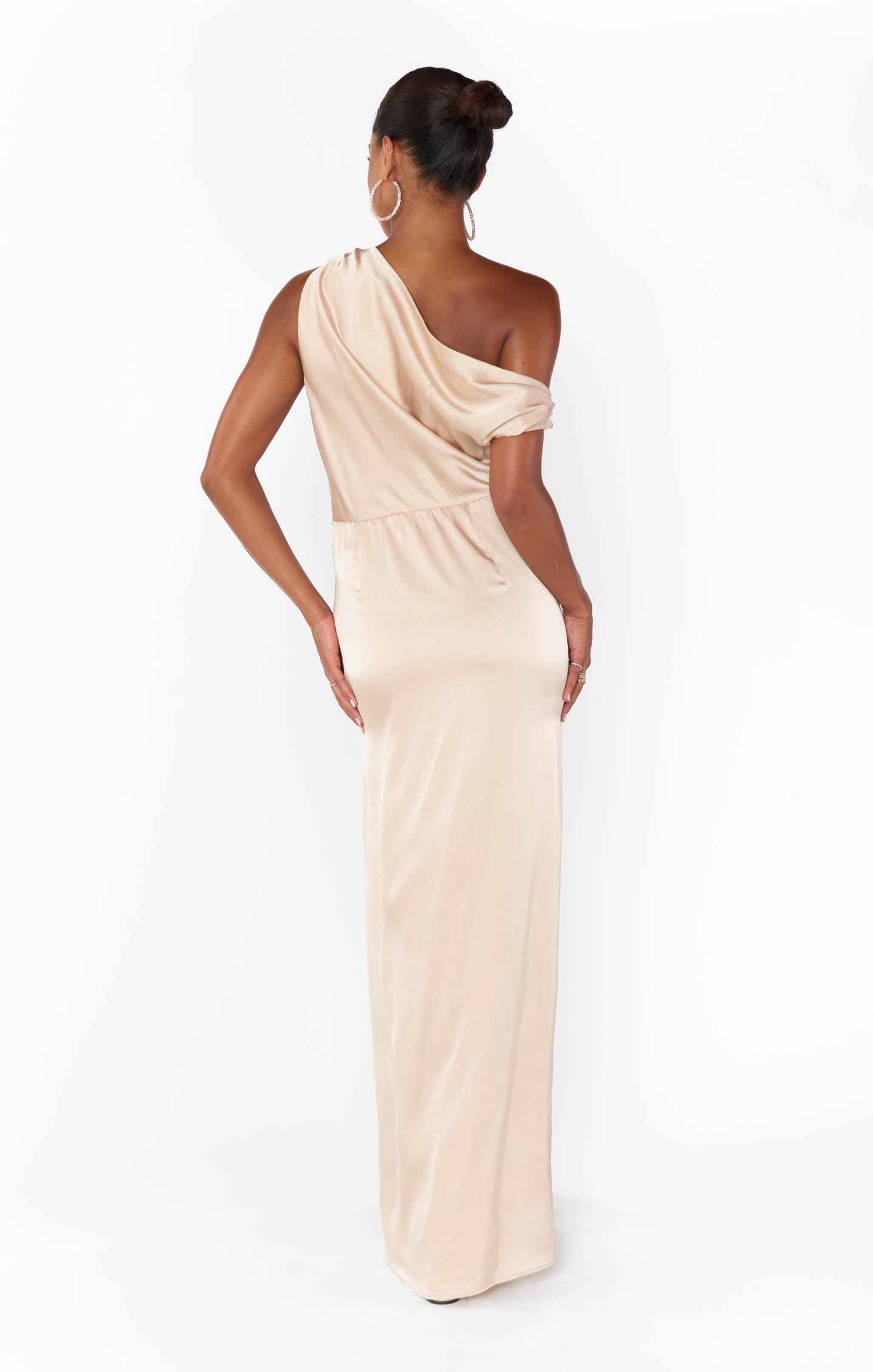 Jodie Dress ~ Champagne Luxe Satin