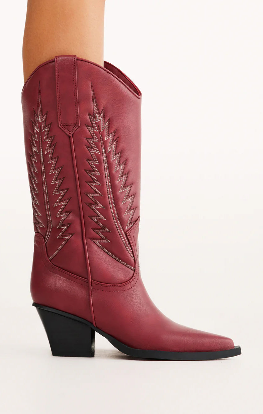 Billini Marmalade Western Boot ~ Garnet