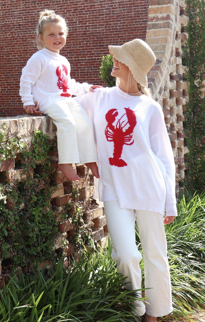 Little Woodsy Sweater ~ Lobster Knit