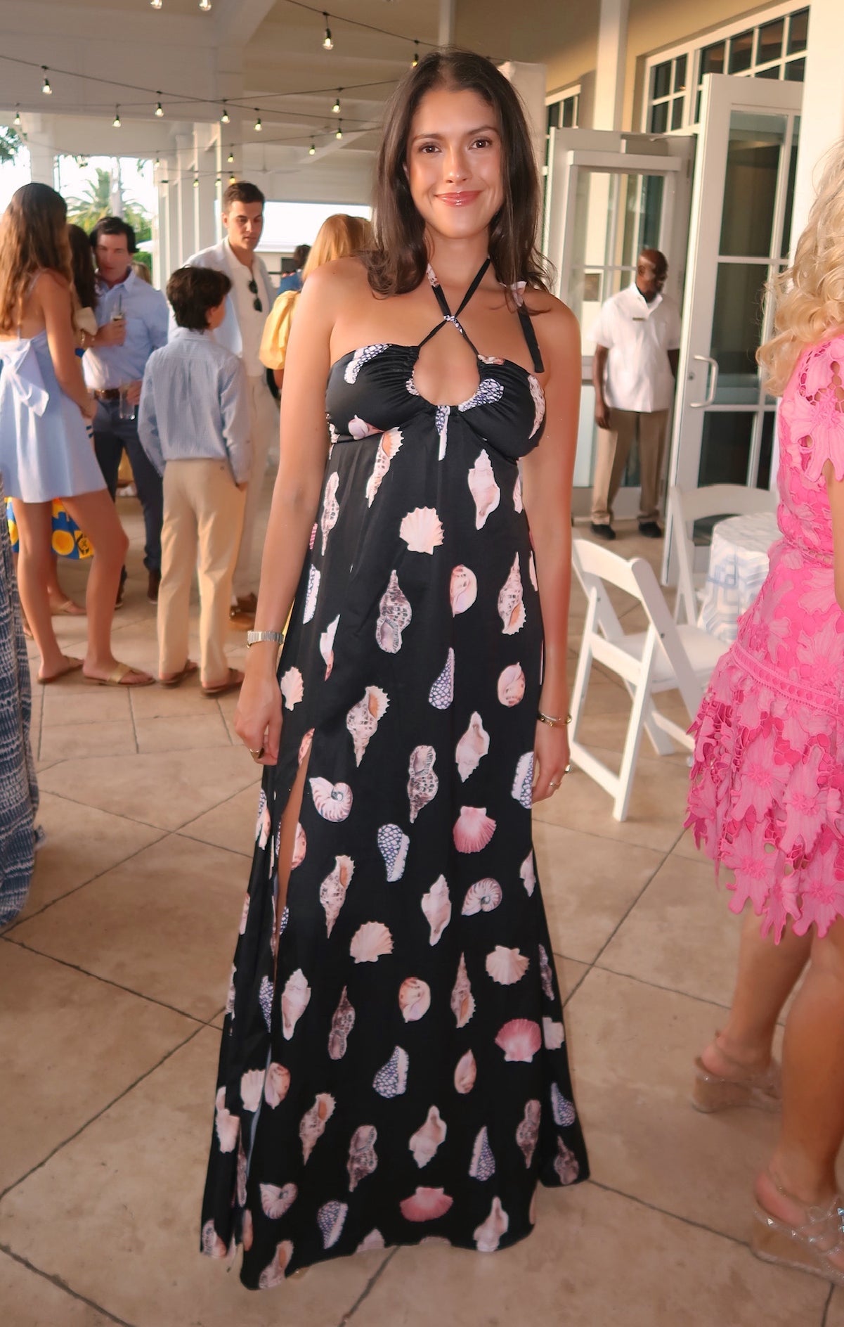 Milos Maxi Dress ~ Black Shell Luxe Satin