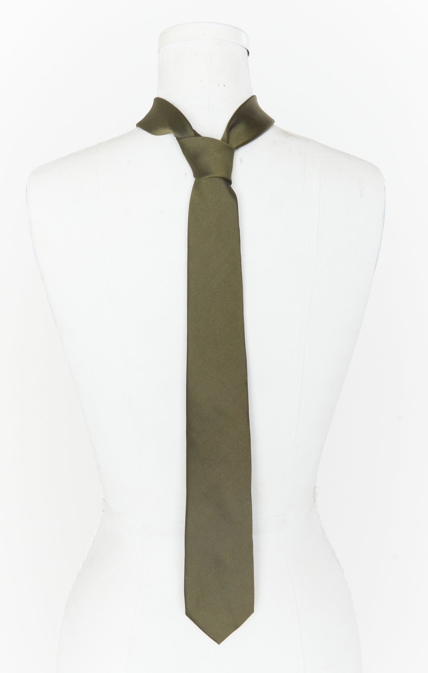 Nico Neck Tie ~ Rich Olive Solid